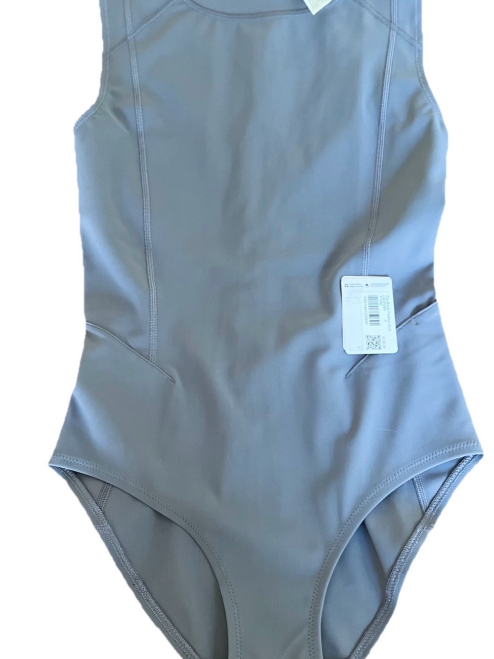 Lululemon NWT $128 Gray Zip Back Paddle Board Swimsuit Medium Bum Coverage SZ 4 - Picture 7 of 16